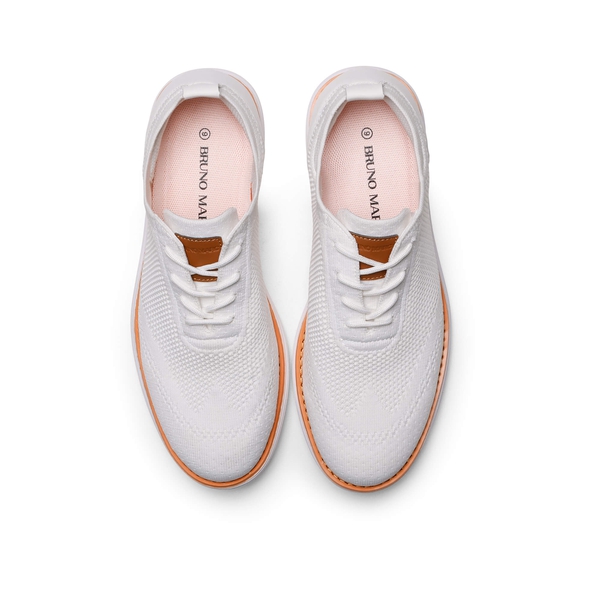 [KnitFlex Breeze+] Men's Breathable Mesh Oxford Sneakers - WHITE - 3